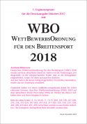 Wettbewerbsordnung für den Breitensport (WBO) 2018 - 1. Ergänzungssatz zur 1. Auflage Oktober 2017 (Download)